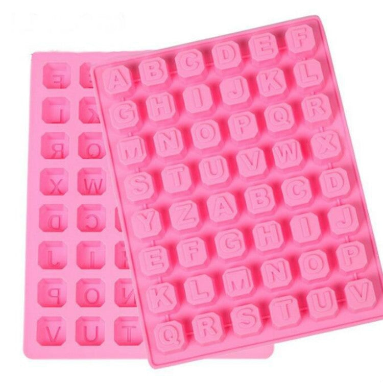 별 모양 영어 알파벳 실리콘 초콜릿 몰드 DIY 아이스 수제 비누 몰드, 별 모양 영어 알파벳