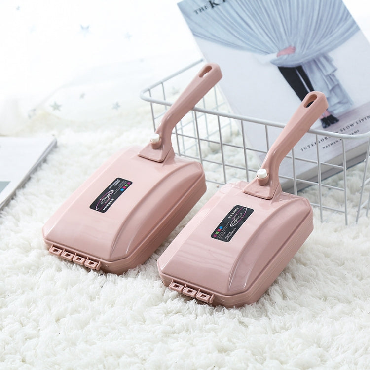 휴대용 카펫 스위퍼 브러시 소파 침대 반려동물 털 부스러기 먼지 클리너 롤러 청소 도구, 랜덤 색상 배송, 2열 브러시, 3열 브러시