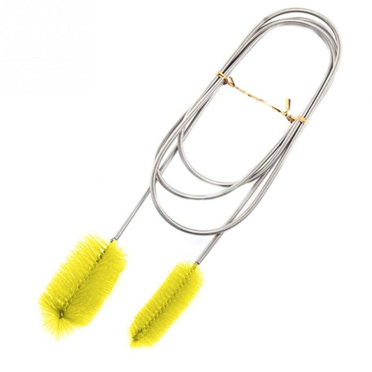 주방 수도관 청소 브러시 스테인리스 청소 브러시 스프링 긴 털 브러시, 1500x60x15-30mm