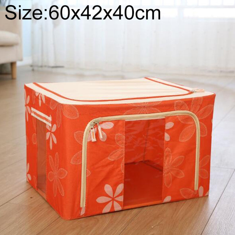 접이식 수납함 부직포 지퍼 포함 방습 옷 수납함, 44L 50x40x22cm, 55L 50x40x28cm, 66L 50x40x33cm, 80L 60x40x32cm, 100L 60x42x40cm, 125L 70x42x40cm