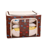 접이식 수납함 부직포 지퍼 포함 방습 옷 수납함, 150L 75x46x45cm