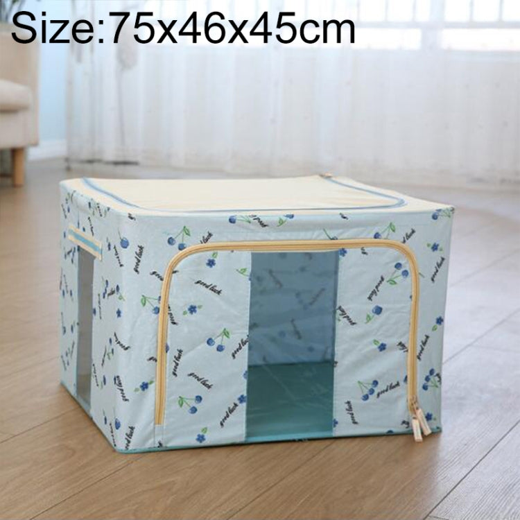 접이식 수납함 부직포 지퍼 포함 방습 옷 수납함, 150L 75x46x45cm