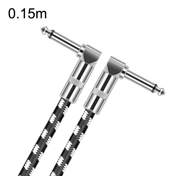 2 엘보우 헤드 6.35mm 기타 케이블 무산소 동심선 TS 대형 2심 케이블, 0.15m, 0.3m, 0.5m, 1m, 1.5m, 2m, 3m, 5m, 8m, 10m