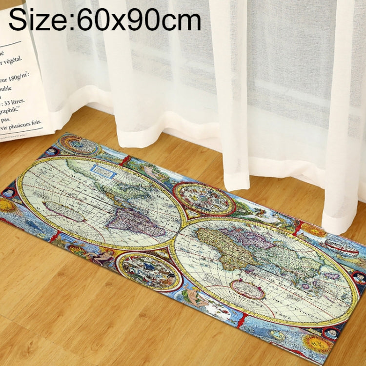 세계 지도 카펫 러그 침실 어린이 아기 놀이 매트 메모리 폼 지역 러그 카펫, 40x60cm, 40x120cm, 60x90cm, 60x180cm