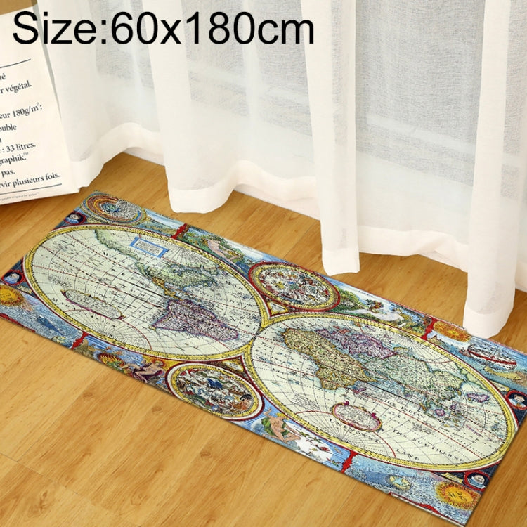 세계 지도 카펫 러그 침실 어린이 아기 놀이 매트 메모리 폼 지역 러그 카펫, 40x60cm, 40x120cm, 60x90cm, 60x180cm