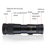 LUXUN 10-30x40 단일 실린더 HD 고출력 망원경 휴대폰 미니 망원경, 망원경 & 휴대폰 클립 & 삼각대