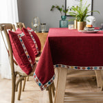 단색 방수 테이블보 린넨 직사각형 테이블보, 130x220cm, 130x240cm, 140x260cm, 130x300cm, 140x220cm, 140x240cm, 140x300cm
