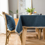 단색 방수 테이블보 린넨 직사각형 테이블보, 130x220cm, 130x240cm, 140x260cm, 130x300cm, 140x220cm, 140x240cm, 140x300cm