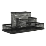 책상 홀더 정리함 금속 메시 스타일 연필 펜 홀더 수납함 가정용 수납 정리, 크기: 15.5x10.2x10cm, 책상 홀더