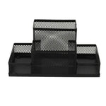 책상 홀더 정리함 금속 메시 스타일 연필 펜 홀더 수납함 가정용 수납 정리, 크기: 15.5x10.2x10cm, 책상 홀더