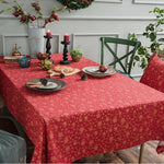 린넨 코튼 크리스마스 파티 테이블보 직사각형 브론징 다이닝 테이블 커버, 100x140cm, 140x140cm, 140x160cm, 140x180cm, 140x200cm, 140x220cm, 140x240cm, 140x260cm, 140x300cm, 90x90cm