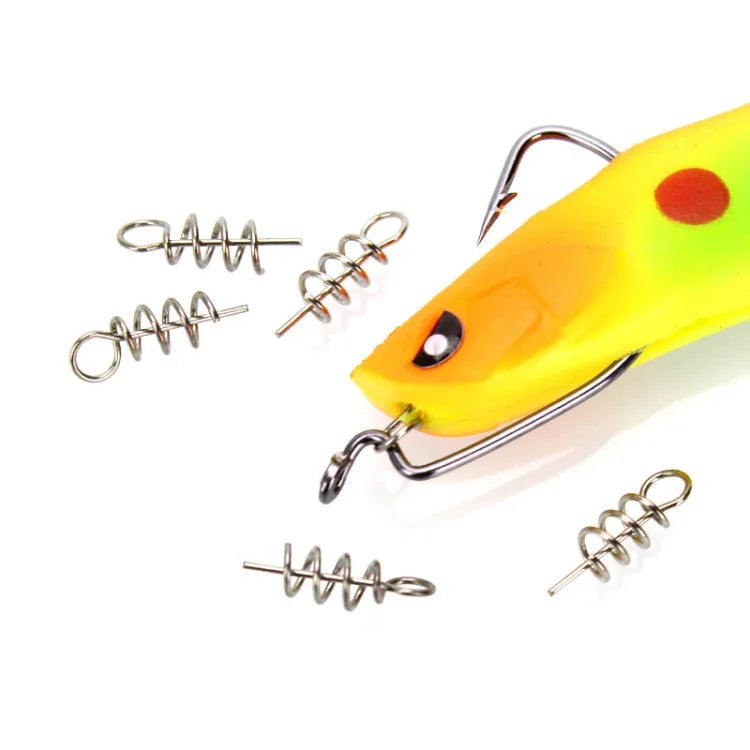 20 in 1 루어 액세서리 스프링 핀 잠금 핀용 소프트 베이트, 3.5CM 50개