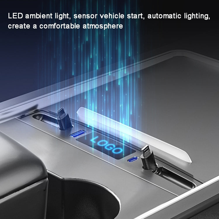 For Tesla Model 3 / Y 27W Quick Interior Charger Intelligent 8 Pin Docking Station HUB, PT-DSL-2 8 Pin