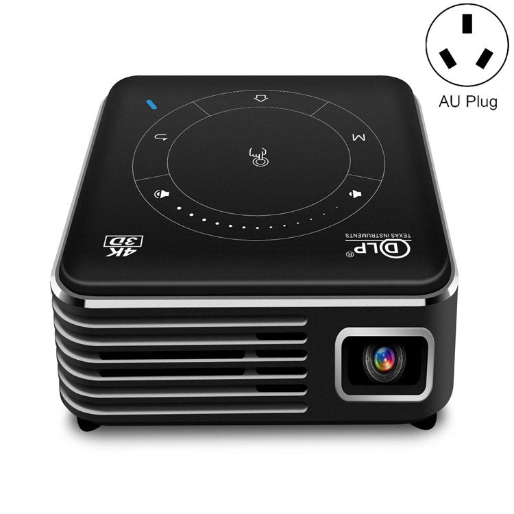P11 4K HD DLP 미니 3D 프로젝터 4G + 32G 스마트 마이크로 편리한 프로젝터, 영국 플러그, 호주 플러그
