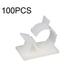 100개 조절식 자가 접착 와이어 고정 케이블 정리기, Y-0810, Y-1013, Y-1316, Y-1720, Y-2225
