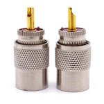10개 세트 UHF 수컷 PL259 커넥터 RG8 / RG58 케이블 루그 안테나 커넥터, UHF 수컷