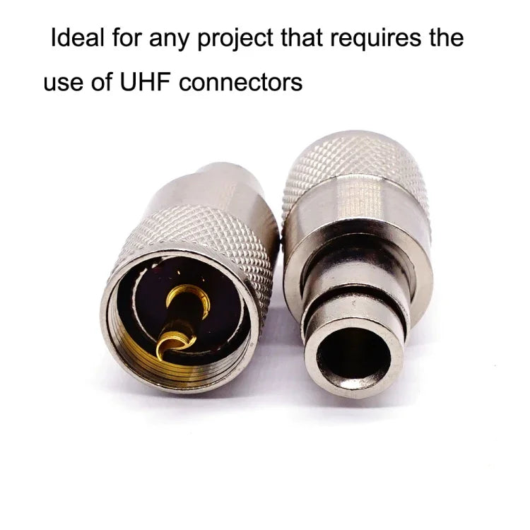 10개 세트 UHF 수컷 PL259 커넥터 RG8 / RG58 케이블 루그 안테나 커넥터, UHF 수컷
