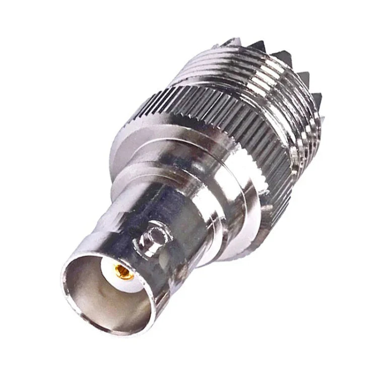 BNC 암컷 잭에서 UHF PL-259 암컷 직선형 RF 동축 어댑터 커넥터, BNC 암컷에서 UHF 암컷으로