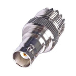 BNC 암컷 잭에서 UHF PL-259 암컷 직선형 RF 동축 어댑터 커넥터, BNC 암컷에서 UHF 암컷으로