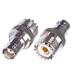 BNC 암컷 잭에서 UHF PL-259 암컷 직선형 RF 동축 어댑터 커넥터, BNC 암컷에서 UHF 암컷으로