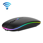 3키 RGB 백라이트 무소음 블루투스 무선 듀얼 모드 마우스