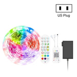 블루투스 수트 스마트 음악 사운드 제어 조명 스트립 방수 5050 RGB 다채로운 분위기 LED 조명 스트립 24키 리모컨 포함, 5M 150 LED, 5M 300 LED, 10M 300 LED, 10M 600 LED, 15M 450 LED, 20M 360 LED, 30M 540 LED
