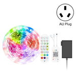 블루투스 수트 스마트 음악 사운드 제어 조명 스트립 방수 5050 RGB 다채로운 분위기 LED 조명 스트립 24키 리모컨 포함, 5M 150 LED, 5M 300 LED, 10M 300 LED, 10M 600 LED, 15M 450 LED, 20M 360 LED, 30M 540 LED