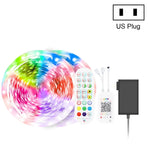 블루투스 수트 스마트 음악 사운드 제어 조명 스트립 방수 5050 RGB 다채로운 분위기 LED 조명 스트립 24키 리모컨 포함, 5M 150 LED, 5M 300 LED, 10M 300 LED, 10M 600 LED, 15M 450 LED, 20M 360 LED, 30M 540 LED