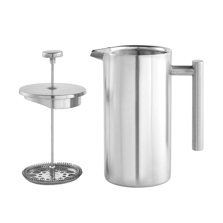 304 스테인리스 스틸 프렌치 프레셔 커피포트 수제 차 주전자, 350ml, 800ml, 1000ml