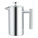 304 스테인리스 스틸 프렌치 프레셔 커피포트 수제 차 주전자, 350ml, 800ml, 1000ml