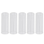 5개 아크릴 기타 슬라이드 튜브 포크 슬라이드 블록, 28mm(투명), 51mm(투명), 60mm(투명), 70mm(투명)