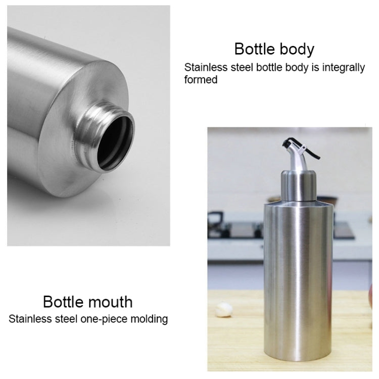 원통형 양념 병 스테인리스 오일 병, 250 ml, 350 ml, 550 ml