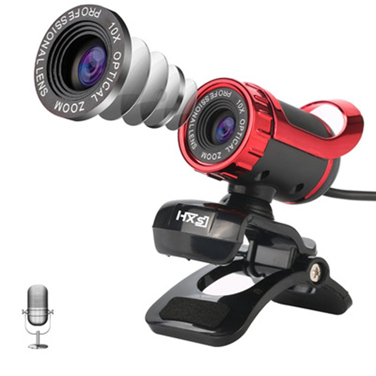 HXSJ A859 480P 컴퓨터 네트워크 강의용 카메라 비디오 USB 카메라, 내장 소음 흡수 마이크 포함, 빨강, 검정, 카메라 기능 없는 검정, 카메라 기능 없는 빨강