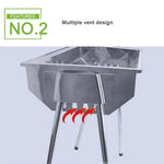 HZ-003 바비큐 그릴 야외 휴대용 스테인리스 스틸 스토브 가정용 숯불 바비큐 랙, M, L
