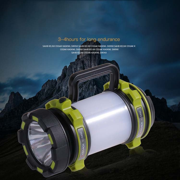 KINSACH Portable LED Searchlight Outdoor Rechargeable Multi-function Flashlight Camping Light