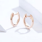 Simple Earrings Sterling Silver S925 Earrings Ear Buckles, Rose Gold, Silver, Gold