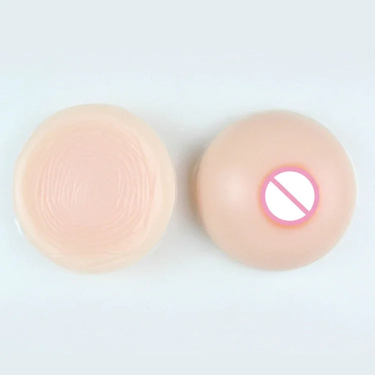둥근 남성 가짜 여자 실리콘 가짜 가슴 여장용 유방 보형물, 500g, 600g, 800g, 1000g