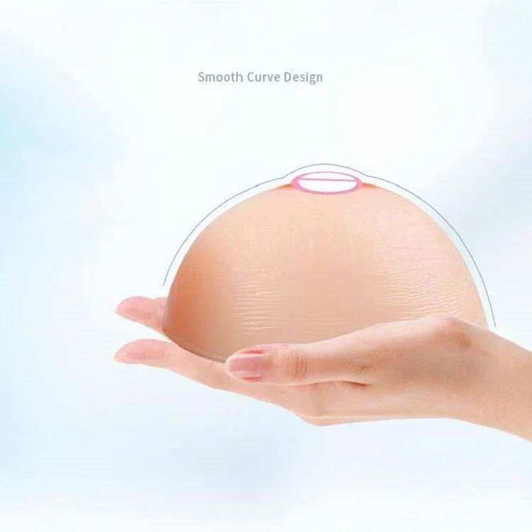 둥근 남성 가짜 여자 실리콘 가짜 가슴 여장용 유방 보형물, 500g, 600g, 800g, 1000g