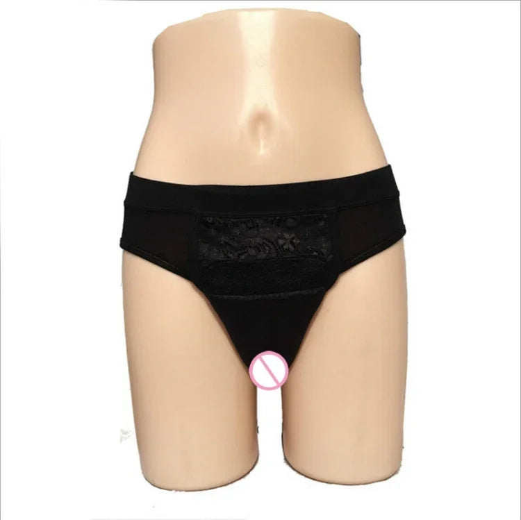 CD 가짜 여자 속옷 남성 변장 여성 하체 숨김 바지 여장용 속옷, S, M, L, XL, XXL