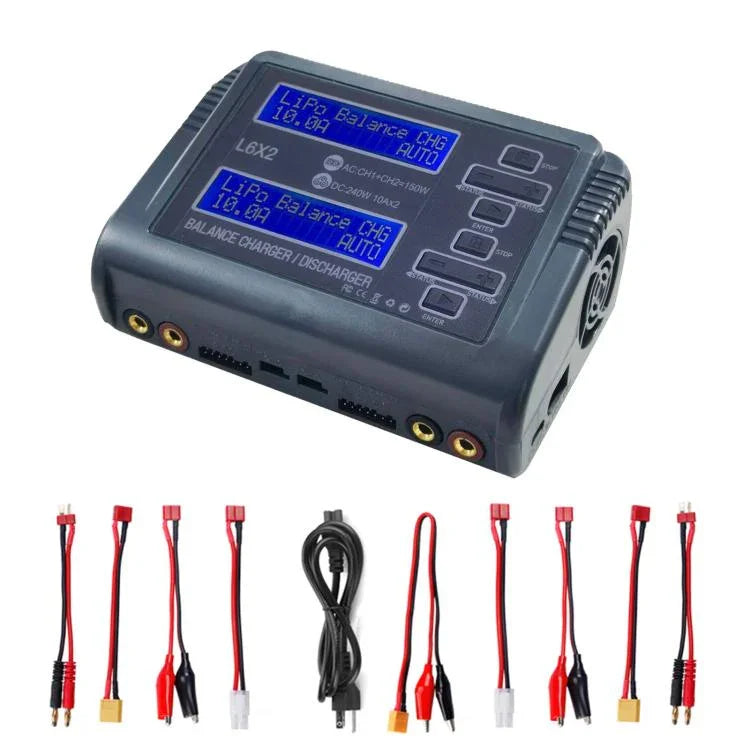 HTRC C240 밸런스 리튬 배터리 충전기 RC 비행기 장난감 충전기, EU 플러그