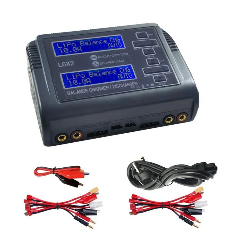 HTRC C240 밸런스 리튬 배터리 충전기 RC 비행기 장난감 충전기, EU 플러그