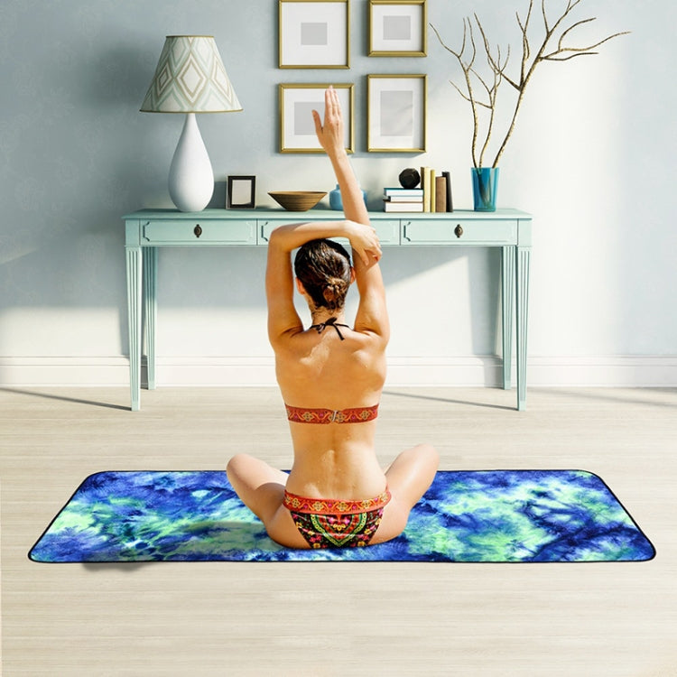 마이크로화이버 친환경 미끄럼 방지 수건 접이식 요가 매트 스포츠 드레이프, 크기: 183 x 63cm, 183 x 63cm 그린, 183 x 63cm 다크 블루, 183 x 63cm 퍼플, 183 x 63cm 옐로우