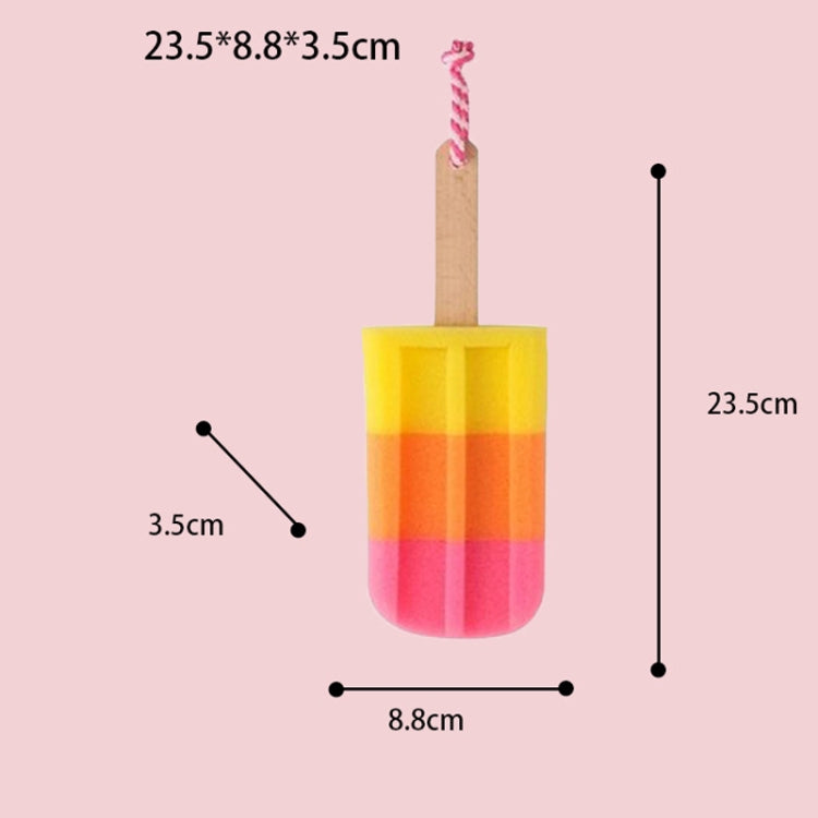 창의적인 아이스크림 모양 주방 스펀지 닦이 막대 아이스 스펀지 브러시 주방 설거지 스펀지 수세미, 아이스크림 모양 스펀지