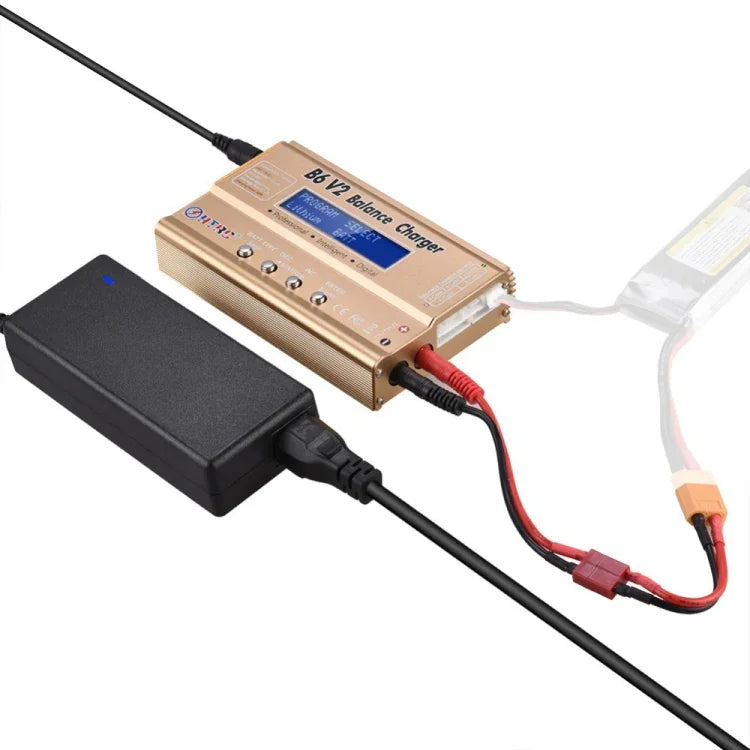 HTRC B6 V2 모델 비행기 충전기 스마트 밸런스 충전기, US 플러그, EU 플러그, UK 플러그, AU 플러그