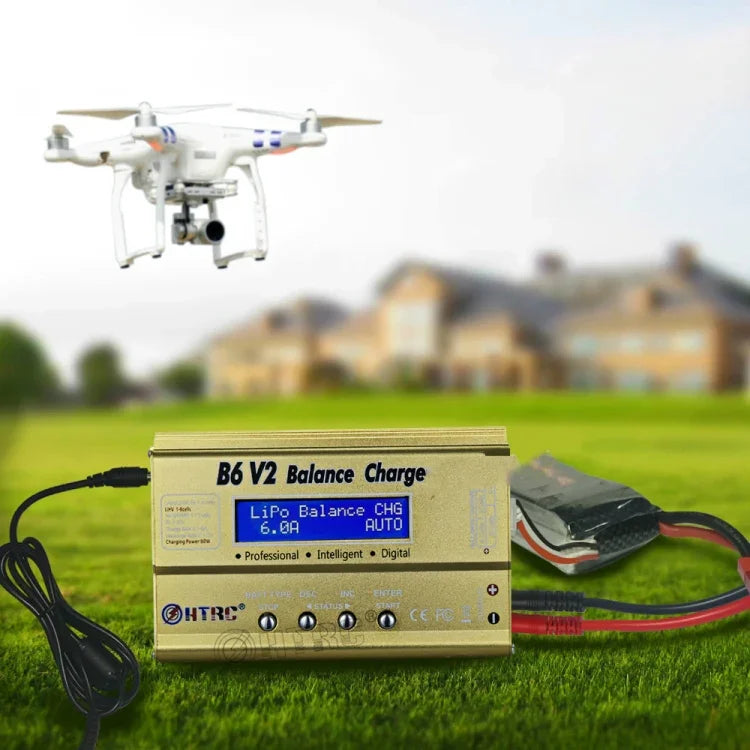 HTRC B6 V2 모델 비행기 충전기 스마트 밸런스 충전기, US 플러그, EU 플러그, UK 플러그, AU 플러그