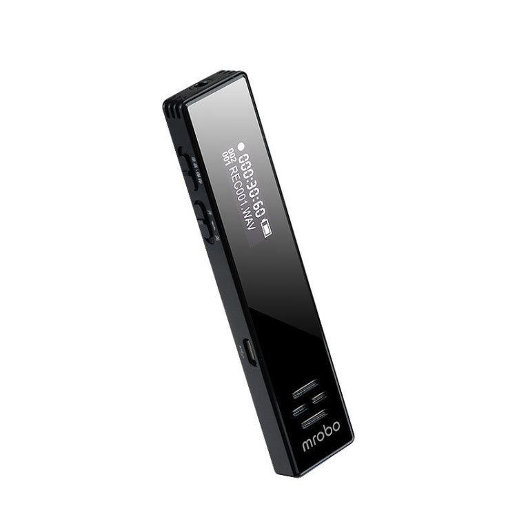 MROBO A10 전문 음성 녹음기 HD 노이즈 감소 학생용 MP3 컬러 스크린 플레이어, 8GB, 16GB