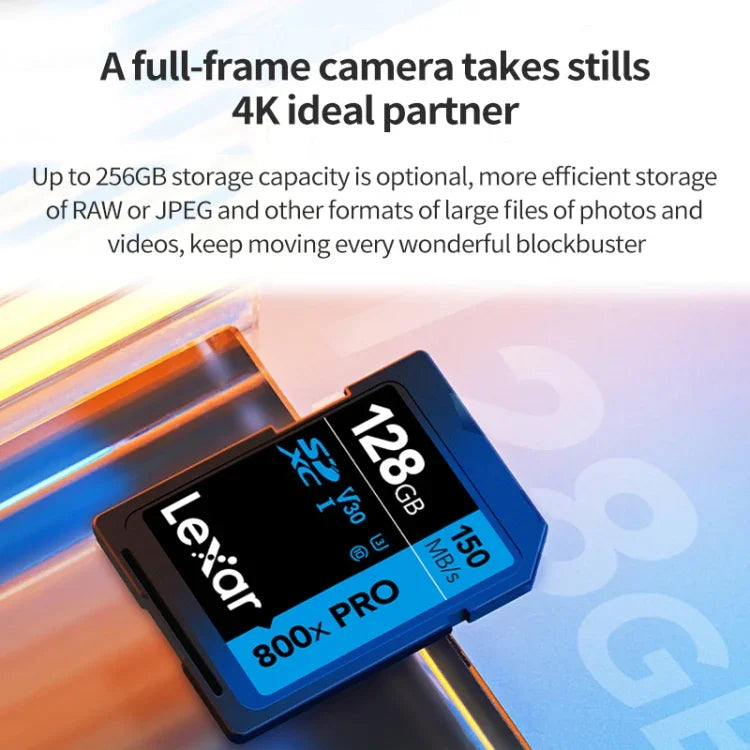Lexar SD-800X Pro High Speed SD Card SLR Camera Memory Card, 32GB, 64GB