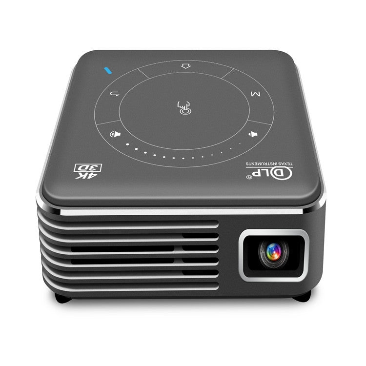 P11 854x480 DLP 미니 스마트 프로젝터 적외선 리모컨 포함, 안드로이드 9.0, 2GB+16GB, 2.4G/5G WiFi 지원, 블루투스, TF 카드