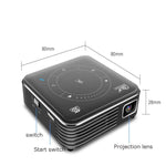 P11 854x480 DLP 미니 스마트 프로젝터 적외선 리모컨 포함, 안드로이드 9.0, 2GB+16GB, 2.4G/5G WiFi 지원, 블루투스, TF 카드