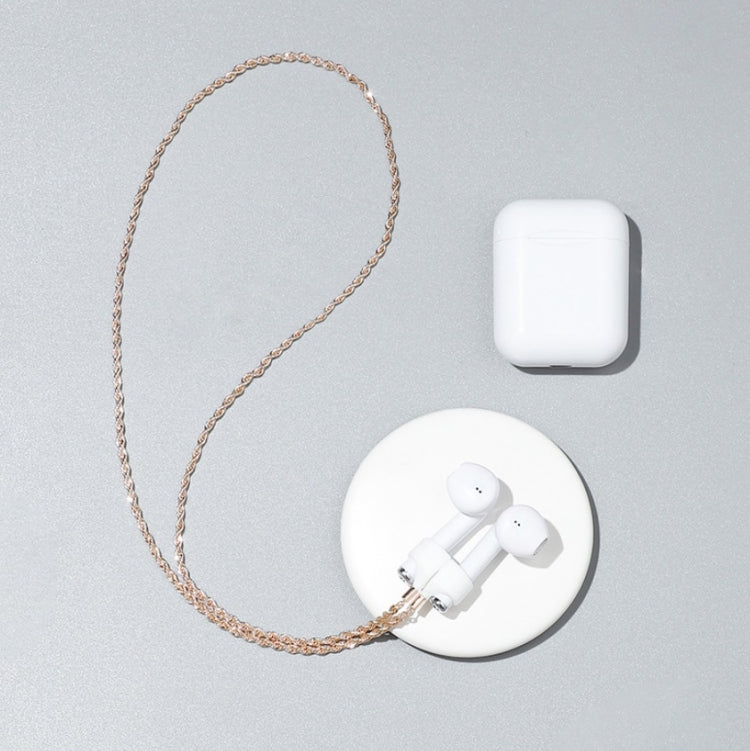 AIRPODS 무선 헤드셋 분실 방지 체인 강력한 자석 슬리브 티타늄 스틸 스테인리스 스틸 색상 유지 분실 방지 목걸이, 골드, 로즈 골드, 블랙 골드, 스틸 색상